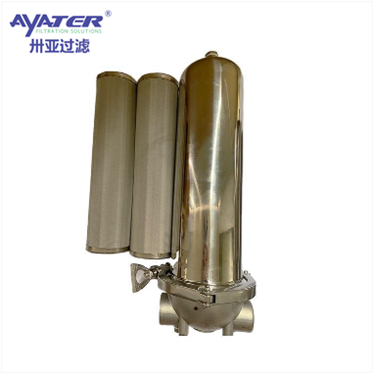 卅亞過(guò)濾 單芯5寸鋰電池電解液精密保安過(guò)濾器316不銹鋼材質(zhì)耐高溫