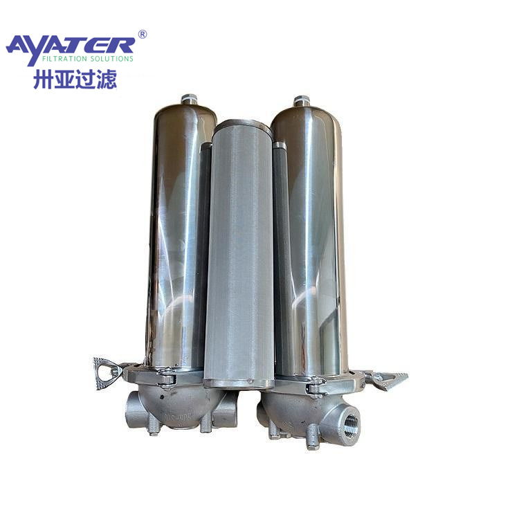 廠家直銷(xiāo)卅亞過(guò)濾電解液精密保安過(guò)濾器20寸多芯不銹鋼罐體材質(zhì)維護(hù)方便