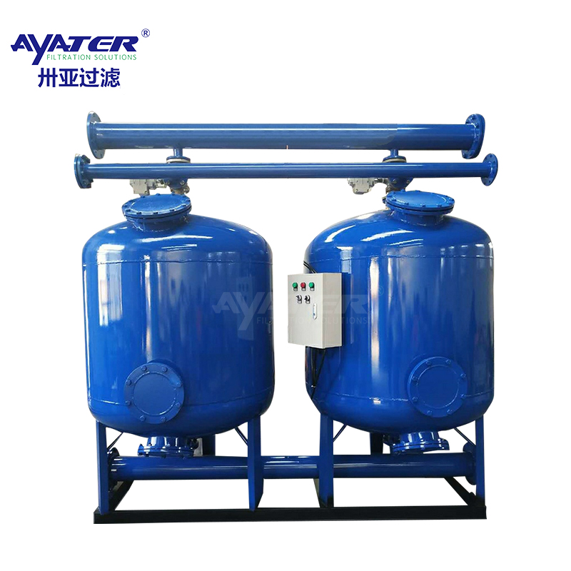 卅亞過(guò)濾三罐并聯(lián)淺層砂過(guò)濾器